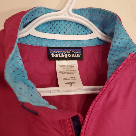 Patagonia windbreaker jacket purple turquoise size women's M - Picture 4 of 5